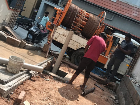 Slotted Pipe Removing at HBR Layout in Bangalore – Sri Annapoorneshwari Pump Service