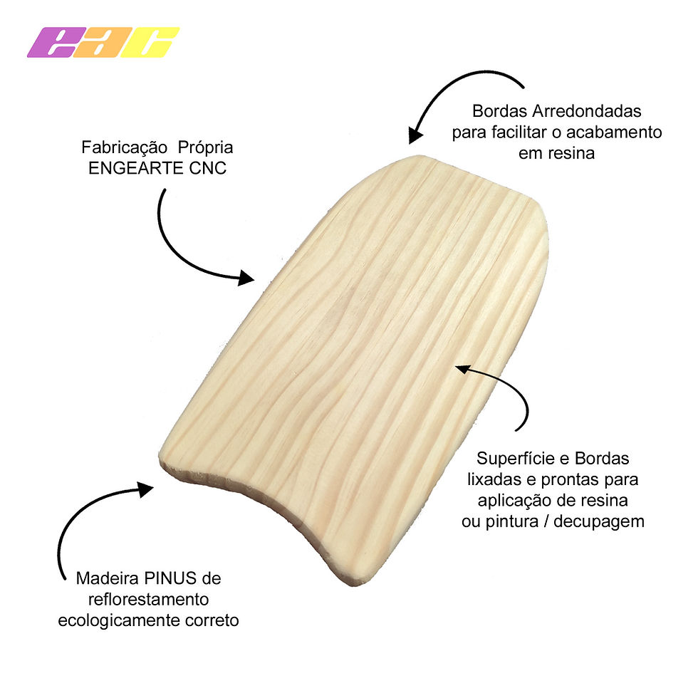 Miniatura: Kit 10 Pranchinhas de Bodyboard -PINUS