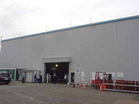 築比地浄水場管路更新工事見学会に参加