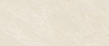 Close-up of AuraTaj quartz showing warm cream and beige surface depth