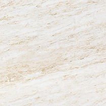 Calacatta Biondo quartz countertop close-up, light blond-gold veining on soft white, Toronto