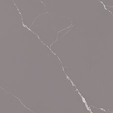 Close-up of Calacatta Laza Grigio quartz showing cool gray veining detail