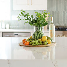 Calacatta Arno quartz countertop in modern luxury kitchen