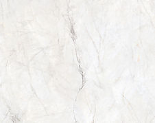 Carrara Oro porcelain countertop close-up, delicate gold veining on soft white-grey, Toronto