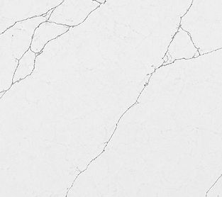Bianco Puro quartz countertop close-up, pure vein-free cool white, Toronto