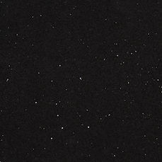 Close-up of Sparkling Black quartz showing fine sparkling flecks on black surface
