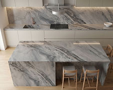 Tempesta quartz countertop in a modern Toronto kitchen