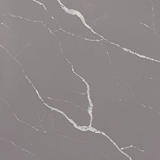Calacatta Laza Grigio quartz countertop in modern industrial kitchen