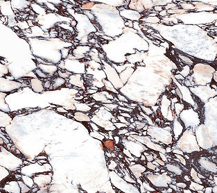 Calacatta Viola porcelain countertop close-up, bold violet and burgundy veining on white, Toronto