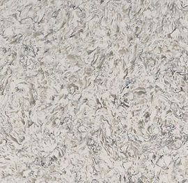 Close-up of Montclair White quartz showing clean cool white surface