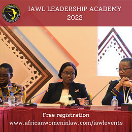 IAWL Launches Women's Excellence in Law & Leadership Academy