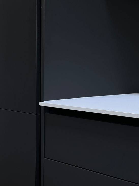 Close-Up Details of the kitchen units