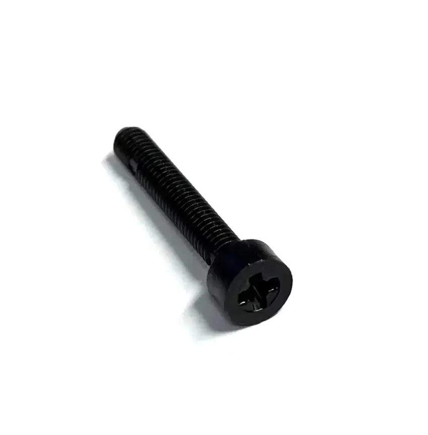 Zwarte Vijs M4 Lengte 25mm voor bovengeleider wielen