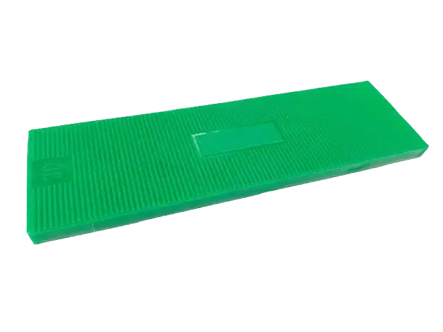Groen beglazingsblokje 100x30x5 mm van kunststof