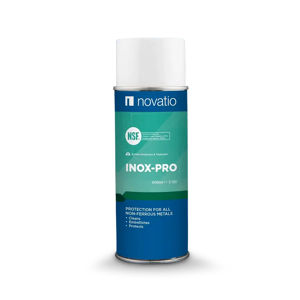 Novatio Inox Pro reiniger spuitbus voor inox en metaal