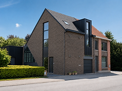 Totaalbeeld van woning in Vrasene (Beveren-Kruibeke-Zwijndrecht) met Vinck aluminium ramen