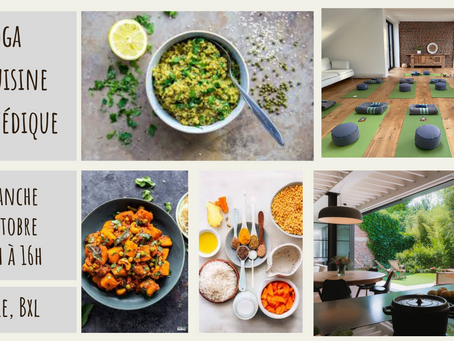 Journée de Yoga et Cuisine Ayurvédique, 8 octobre 2023, Uccle
