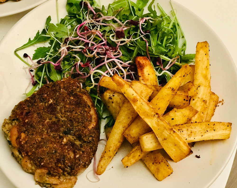 Mushroom & Oat veggie burgers (vegan & glutenfree) I Elise Rousse