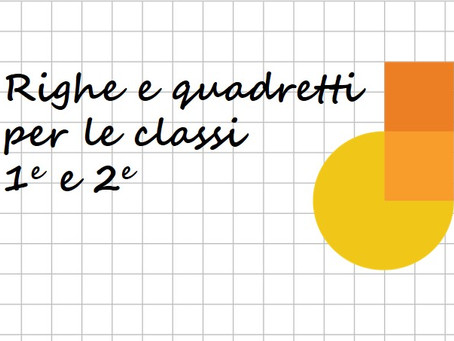 Righe di prima e quadretti 1x1 per Jamboard