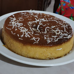 Flan con coco