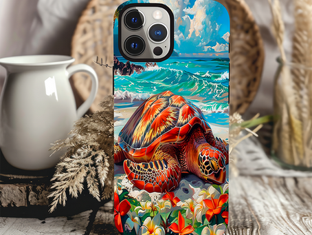 Protect Your Phone in Style with Sleeping Turtle Beach Leather Cases