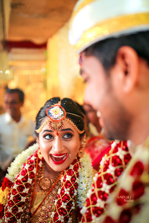 Candid Photography - Happy bride - Indian Wedding 