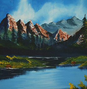 Summer In The Winter Land - Acrylic Art Copy