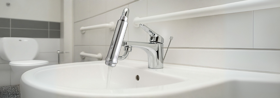 3. Taptech (faucet) in HEALTHCARE shower environment.png