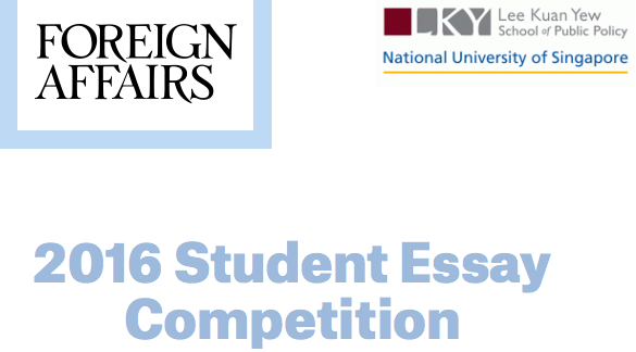 Foreign Affairs Student Essay Competition 2016