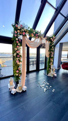 Fresh Flower Wedding Arch