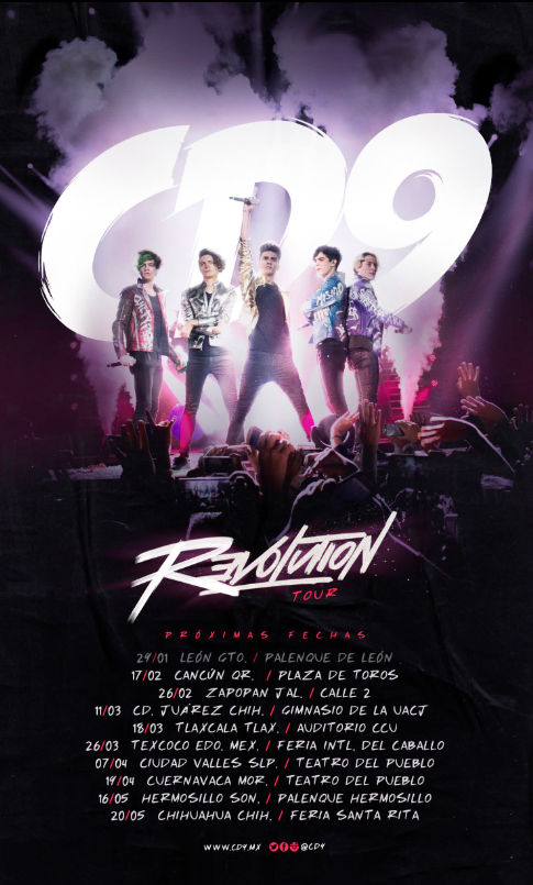 Checa las fechas del REVOLUTION TOUR de CD9