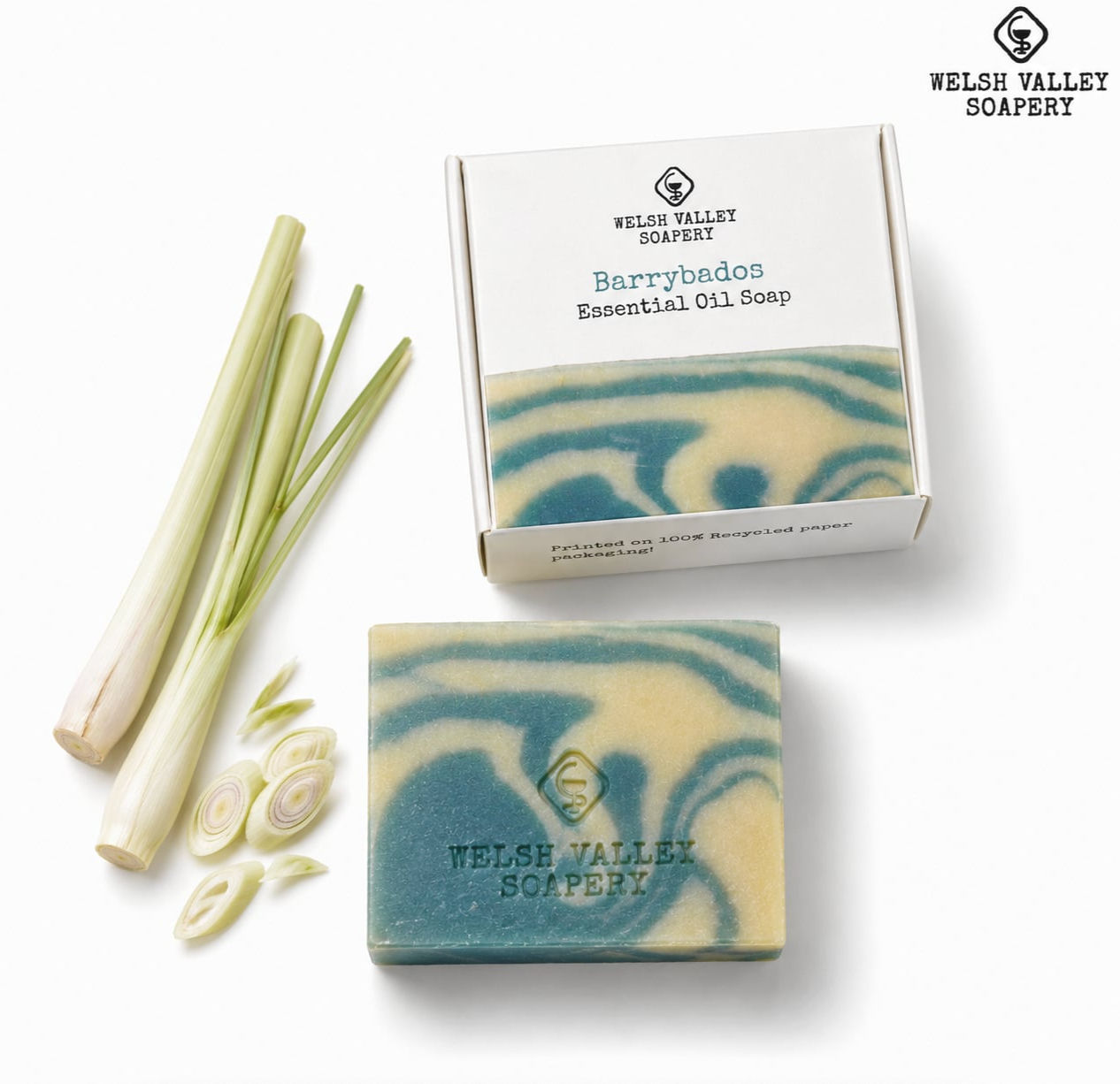 Barrybados. Lemongrass, Bergamot & Peppermint Soap