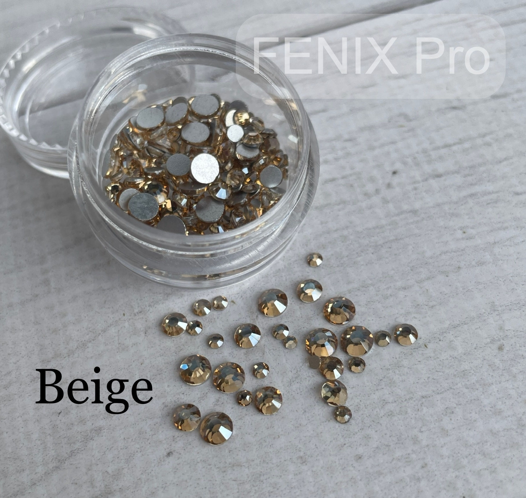 crystals beige 200pcs