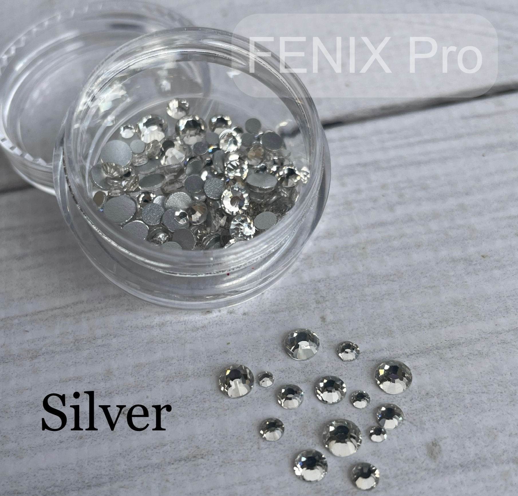 Crystals silver 200pcs