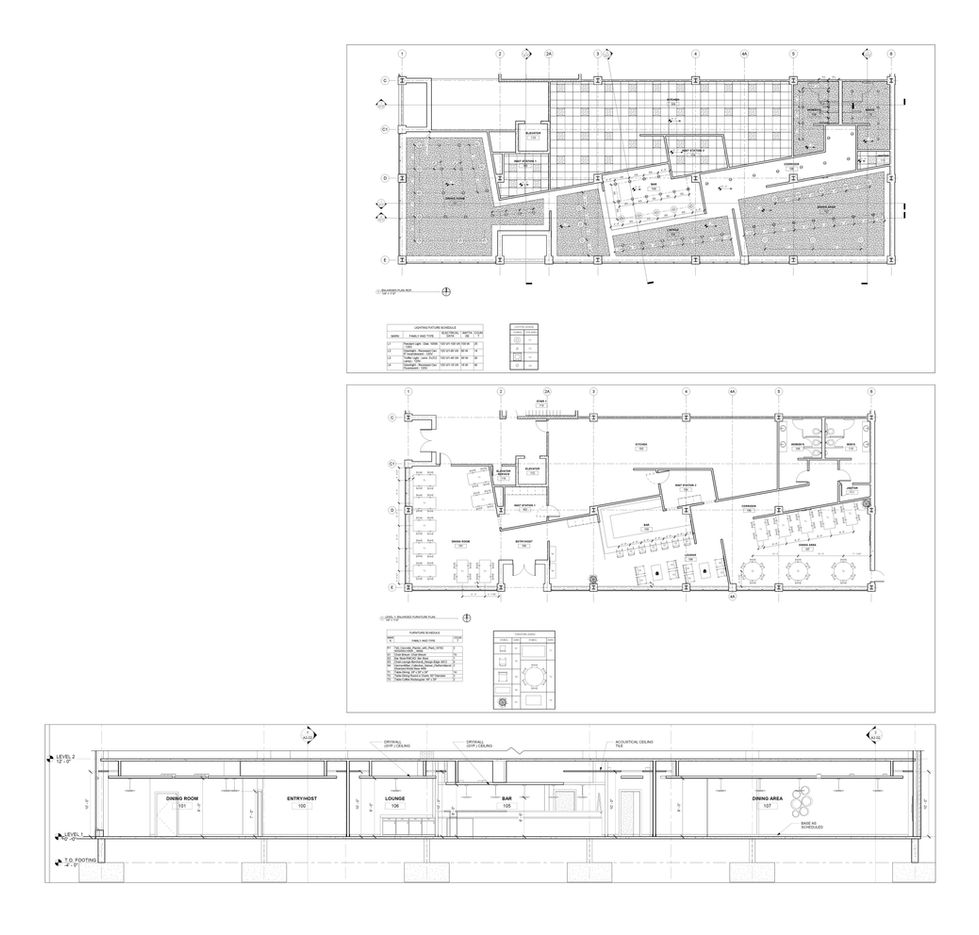 Restaurant Architectural Drawings