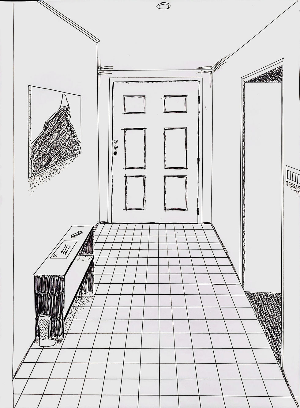 One Point Hallway