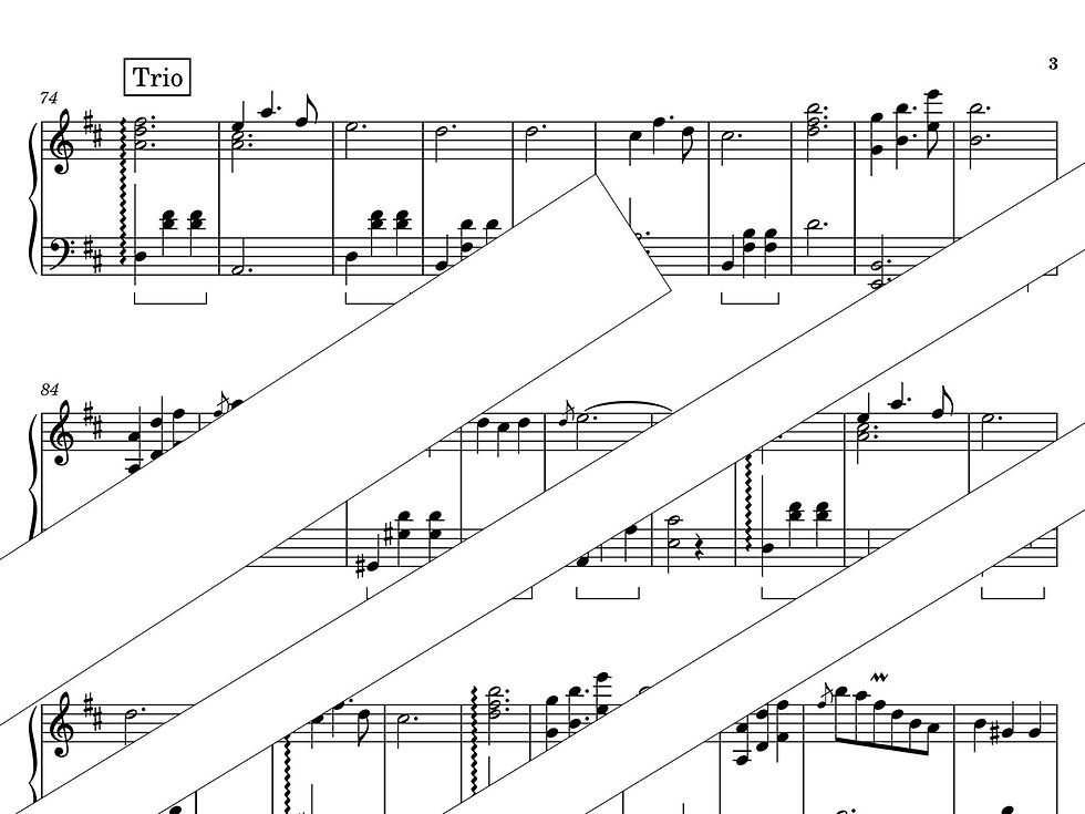 Abismo de Rosas de Américo Canhoto Jacomino – partitura para piano solo inspirada no repertório do violão brasileiro – página 3