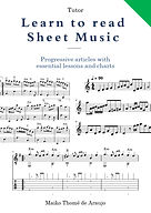 Method for learning to read sheet music. In E-book or high quality printed book with spiral bringing clear content with fundamental explanations, drawings, tables and graphs that will allow anyone to work their studies in instrument methods and read countless songs from it.