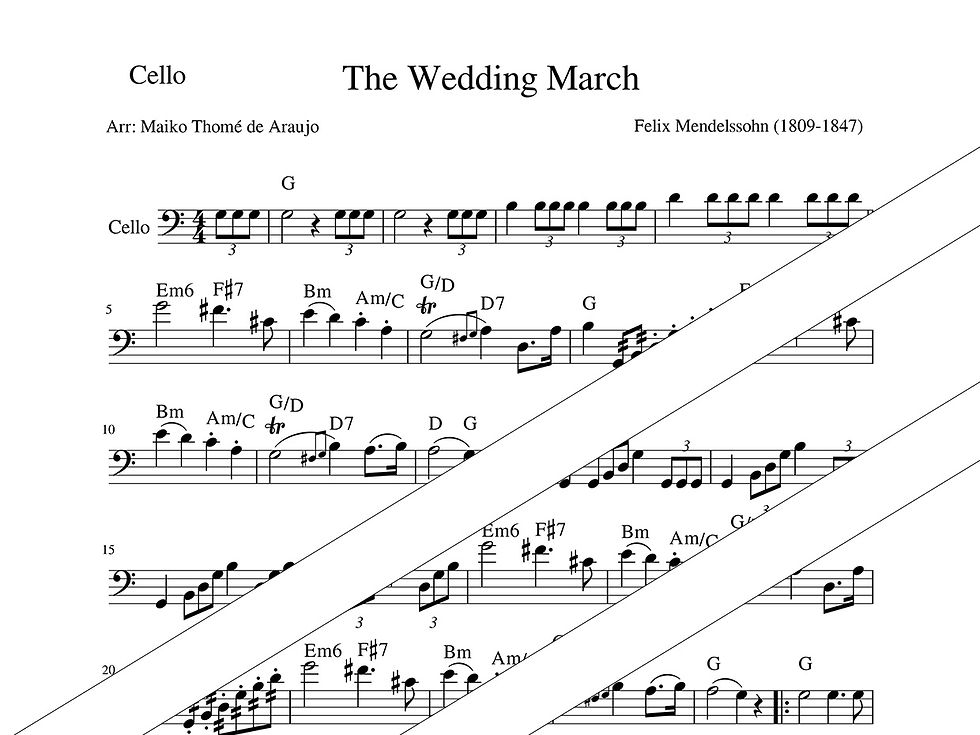 THE WEDDING MARCH - Cello - Sol - Intemediate-2 Sell Dowloads.jpg