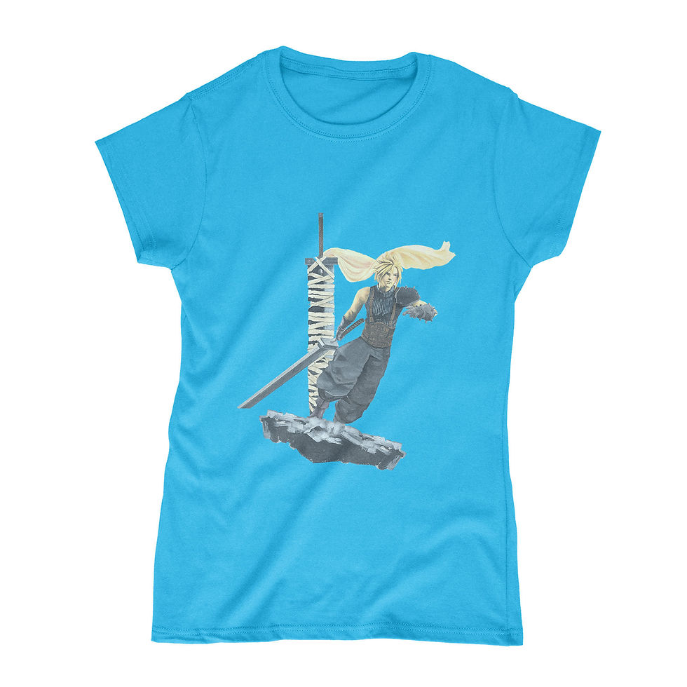 Thumbnail: Cloud Strife from Final Fantasy - Ladies T-Shirt