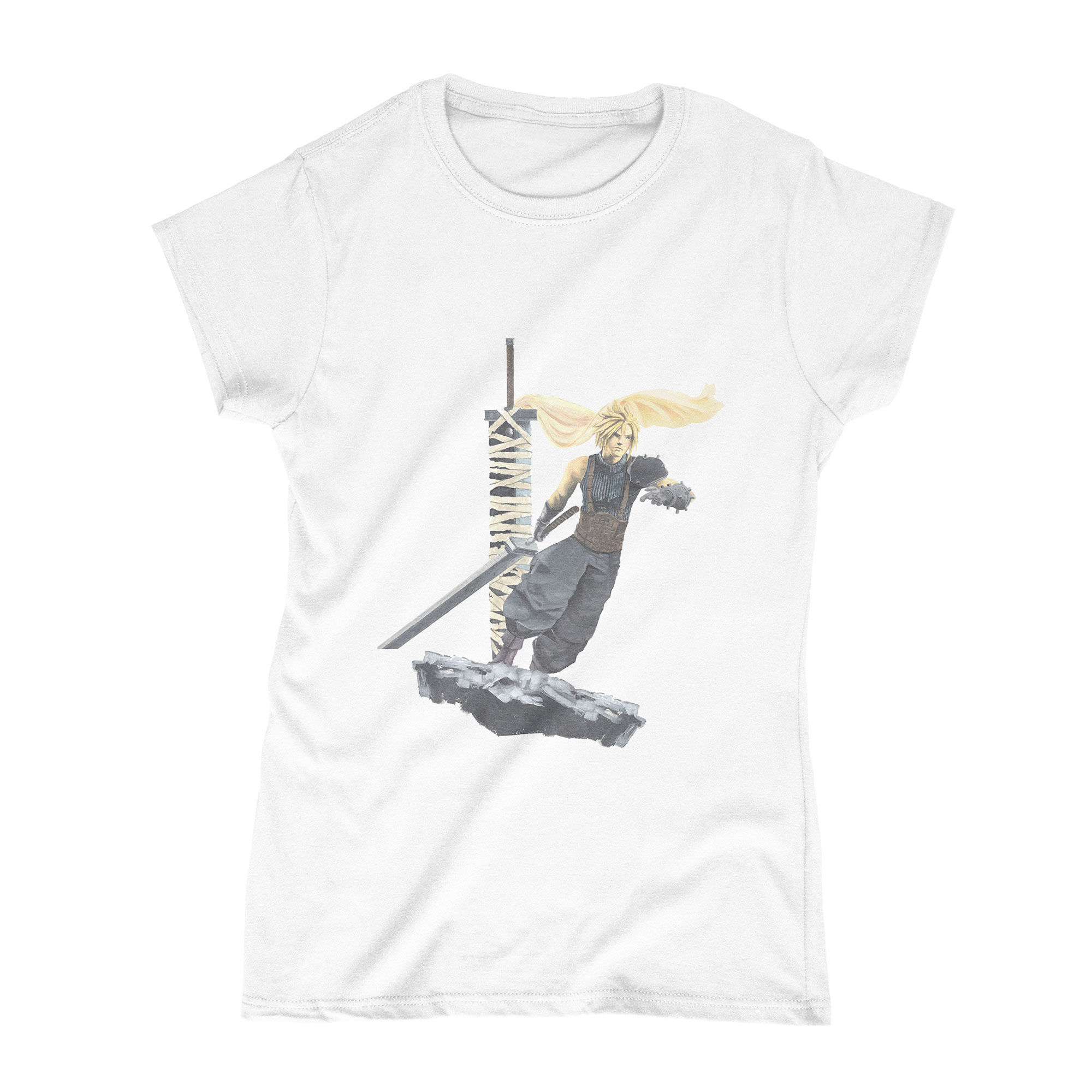 Cloud Strife from Final Fantasy - Ladies T-Shirt