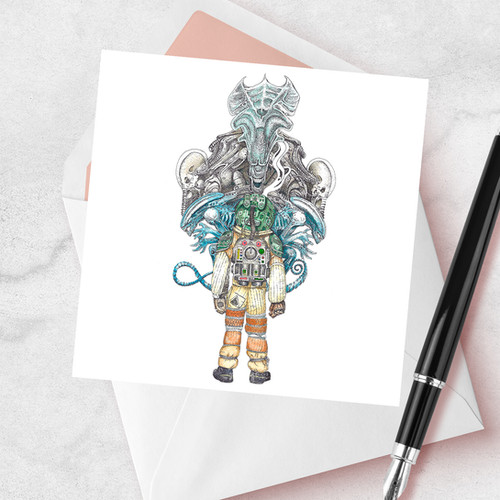 Alien - xenomorph - Ridley Scott - pointillism - film | Brambledown Designs