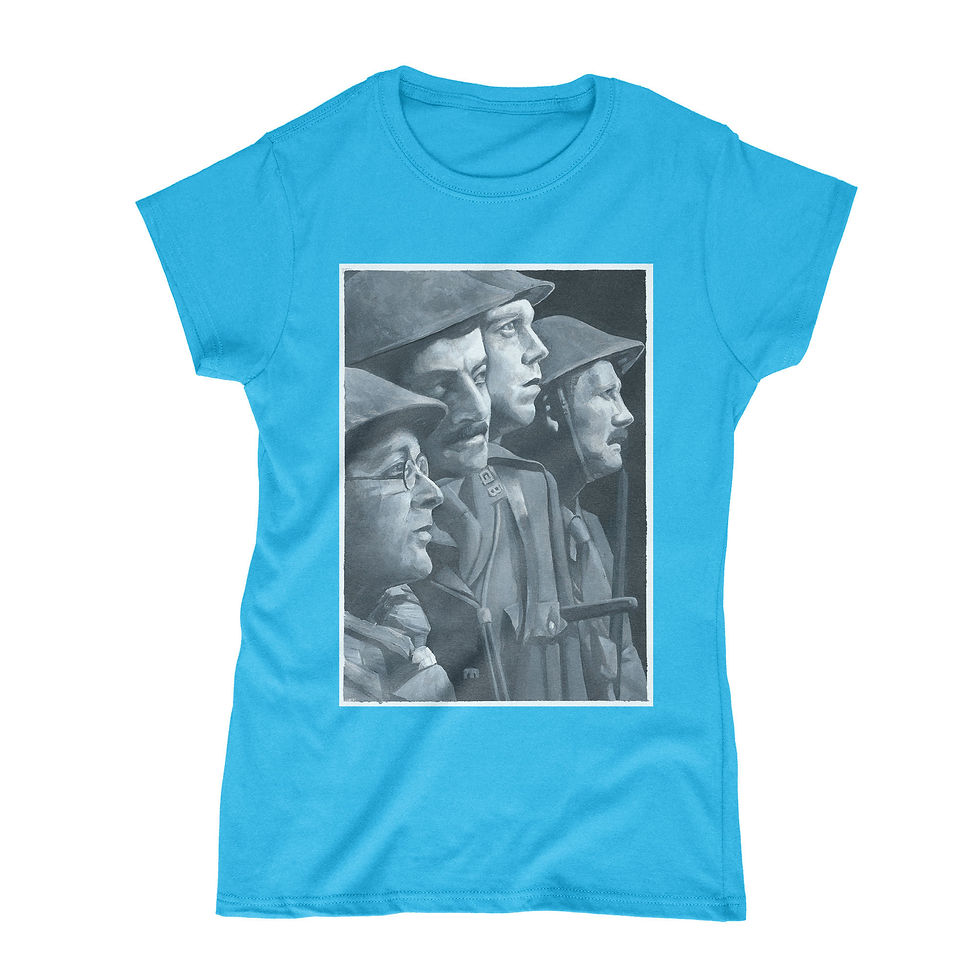 Thumbnail: Good luck, everyone - Blackadder Goes Forth: A Fine Art Tribute - Ladies T-Shirt