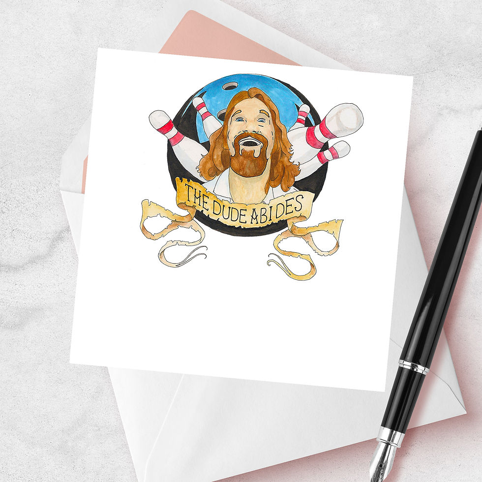 The Dude Abides - The Dude - The Big Lebowski - Jeff Bridges - Coen Brothers