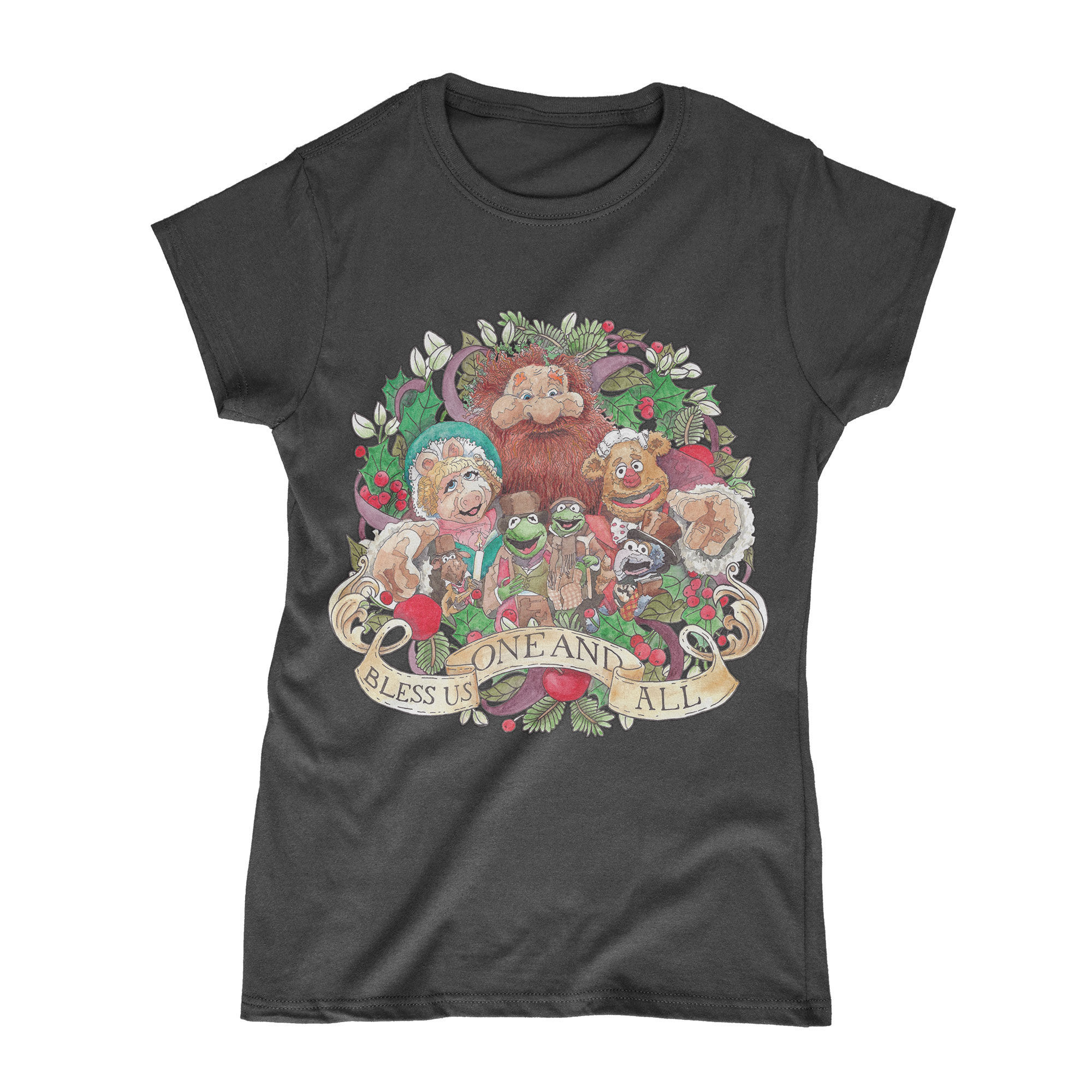 Muppets Christmas Carol, Kermit, Fozzie, Miss Piggy and Gonzo - Ladies T