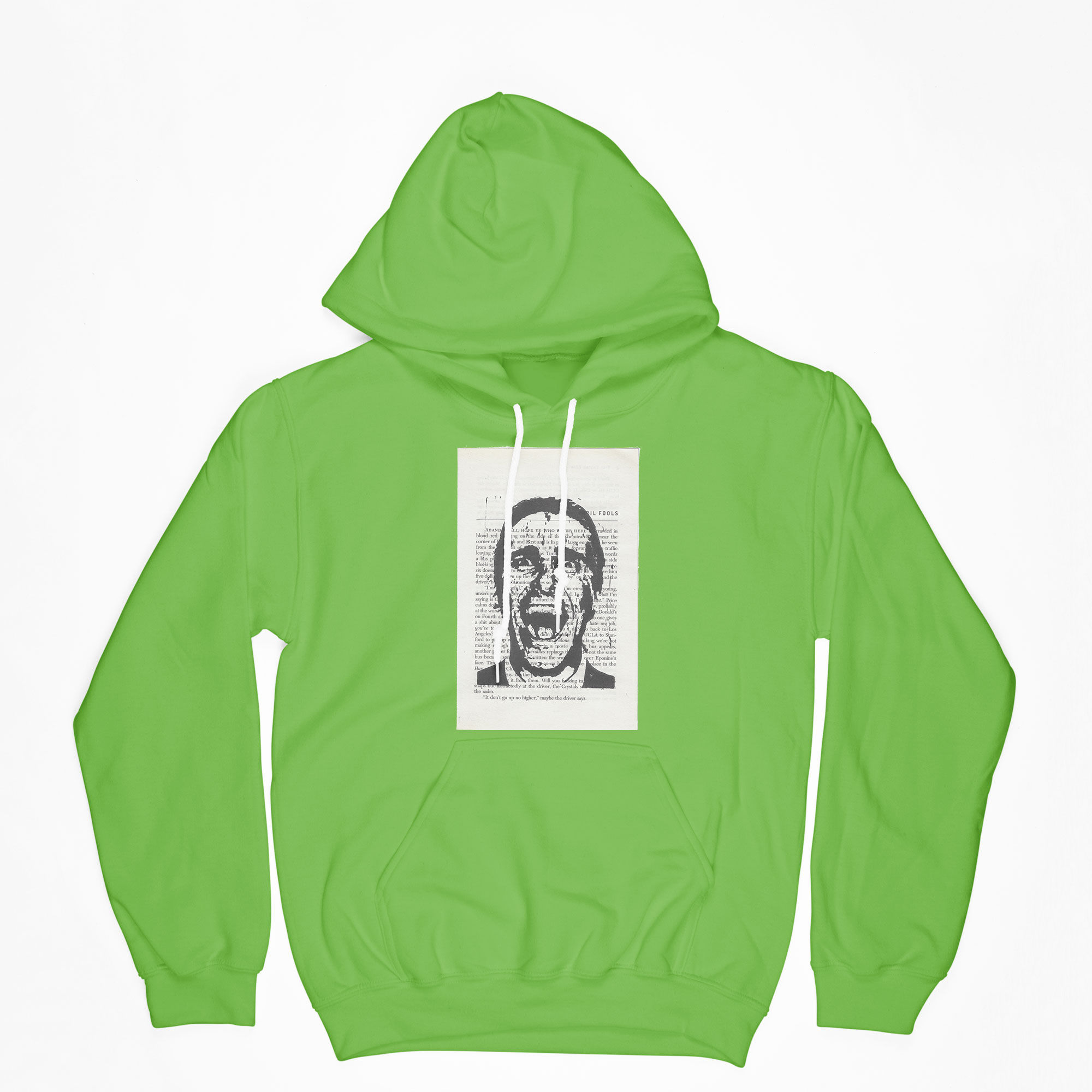 American Psycho – Christian Bale – handmade linoprint