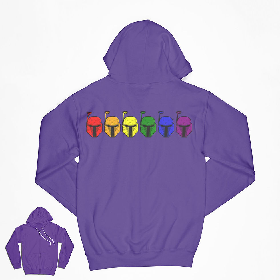 Thumbnail: Boba Fett - Rainbow Pride LGBTQIA plus – Mandalorian Bounty Hunter - Star Wars
