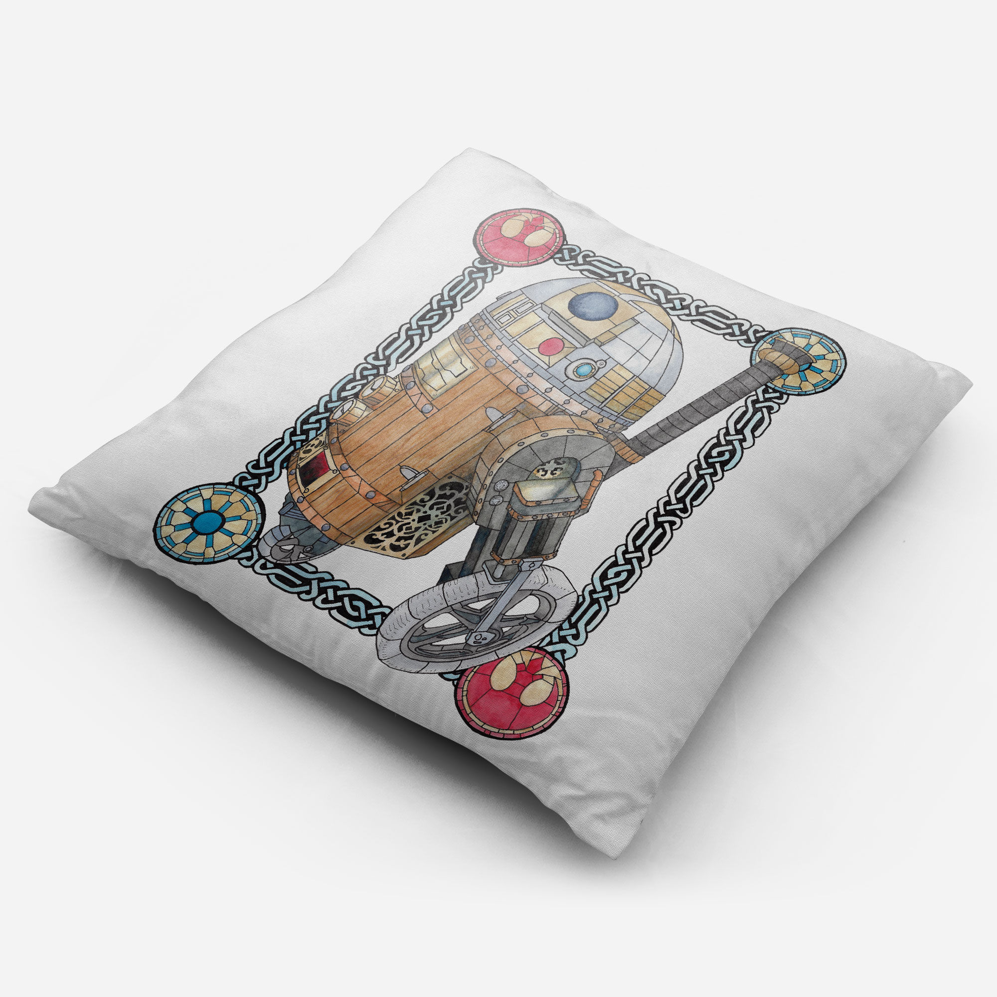 R2SP the Steampunk Artoo astromech droid - Cushion