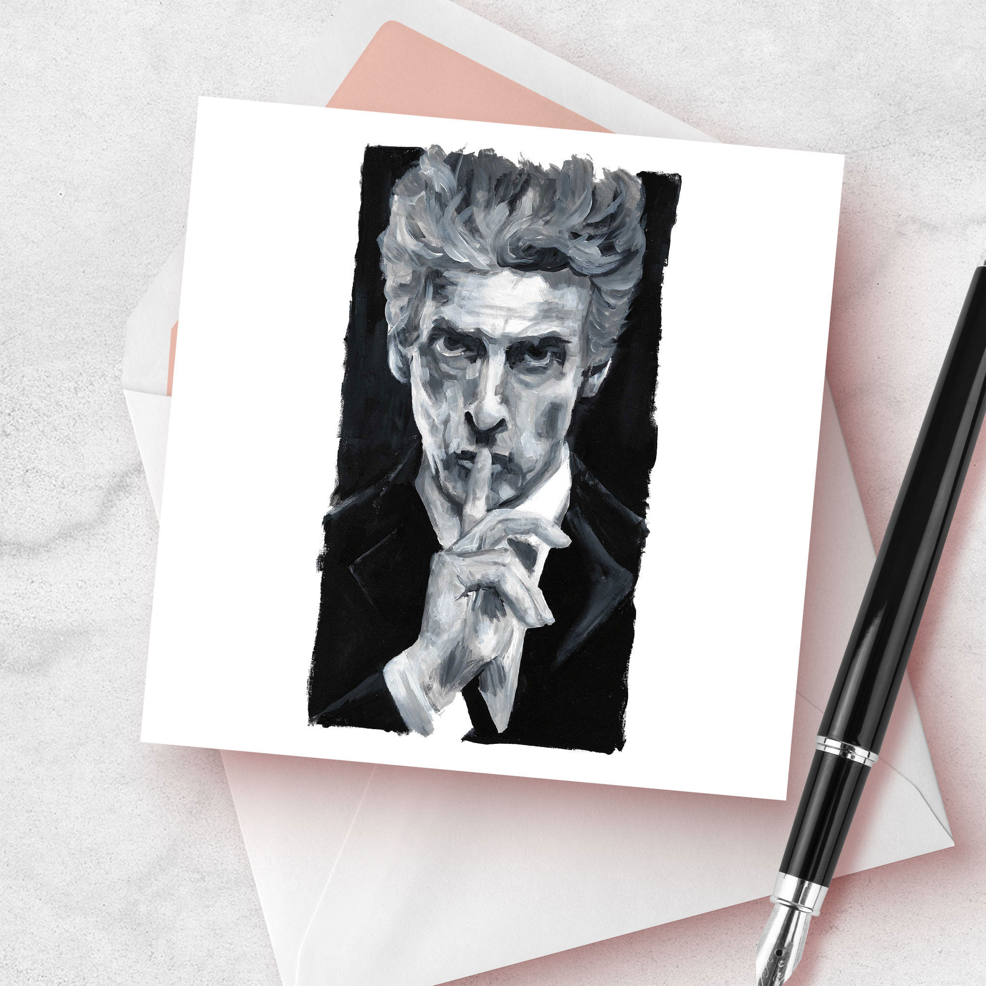 Doctor Who Peter Capaldi as the Whovian Icon - card