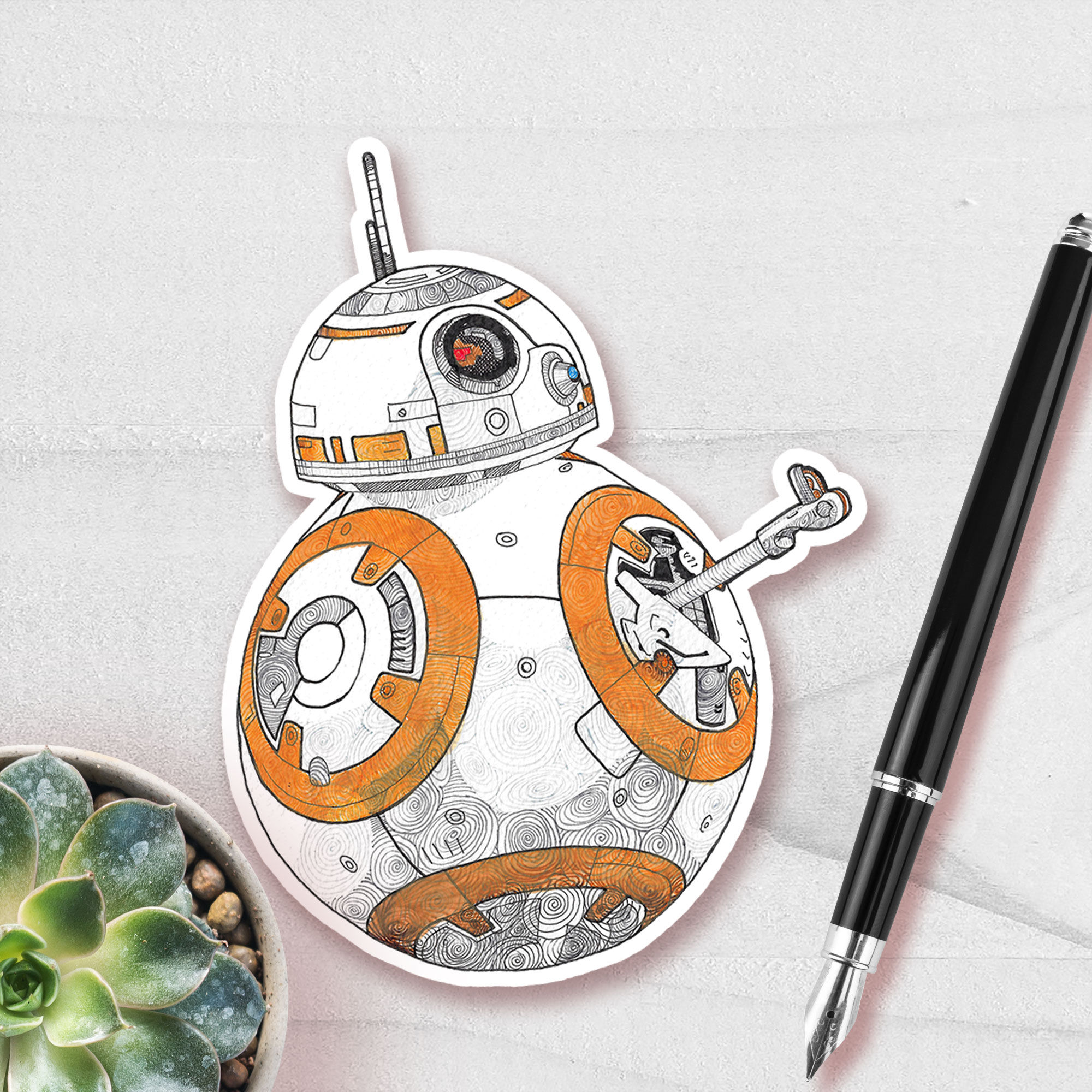 BB8 – Rey Skywalker’s astromech droid - Star Wars The Force awakens